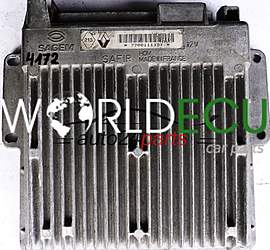CALCULATEUR MOTEUR RENAULT CLIO 1.2 21651136-6 B, 216511366B, 21651136-6B, 7700111151, HOM 7700868294, HOM7700868294