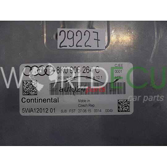 Centralina motore AUDI VOLKSWAGEN 8K0906264C 5WA12012 01 SIMOS12.1
