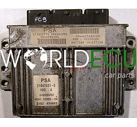 CENTRALINA MOTORE PEUGEOT 206 1.4 8V 21647431-0, 9646988680, 9644625680-00, S2000-2A, 84820V02
