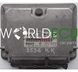 ECU ENGINE CONTROLLER AUDI A3 1.8 20V 06A906018AK, 06A 906 018 AK, BOSCH 0261204675, 0 261 204 675 MOTORSTEUERUNG V02 26SA5156