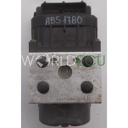 POMPE HYDRAULIQUE ET CALCULATEUR ABS ALFA ROMEO GTV SPIDER 2.0 BOSCH 0 265 216 531, 0265216531, 46479194, 0 273 004 337, 0273004337