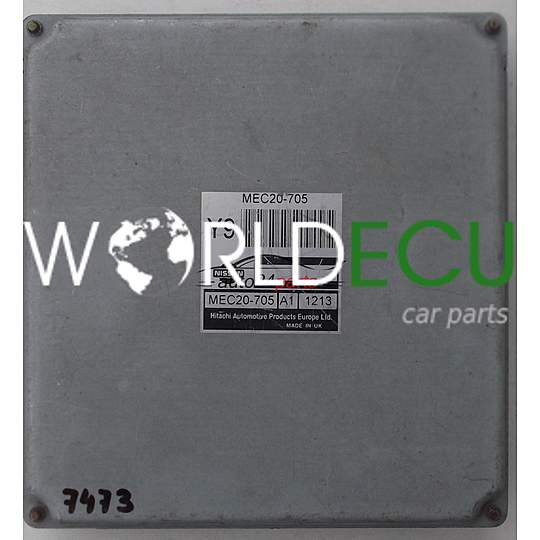 MOTORSTEUERGERÄT ECU STEUERGERAT NISSAN ALMERA 1.8 MEC20-705, MEC20705, A1, 1301, Y9