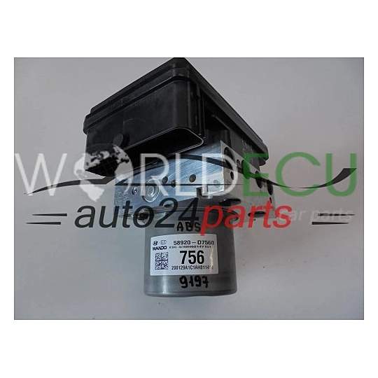 POMPE HYDRAULIQUE ET CALCULATEUR d'ABS HYUNDAI 58920D7560 BE6009Y101