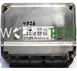 MOTORSTEUERGERÄT ECU STEUERGERAT SEAT IBIZA 1.2 03E906033AA, 03E 906 033 AA SIEMENS 5WP44225 02 BENZIN SIMOS 3PG 7002
