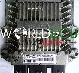 ECU ENGINE CONTROLLER CITROEN C3 1.4 HDI 5WS40173B-T SID 804 SW9655939180, SW 9655939180, HW9647508180, HW 9647508180