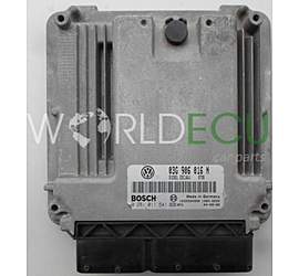 CENTRALINA MOTORE VW VOLKSWAGEN CADDY 2.0 TDI 03G906016N, 03G 906 016 N, BOSCH 0 281 011 541, 0281011541, DIESEL EDC16U1 5735, 1039S04908