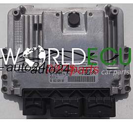 ECU ENGINE CONTROLLER CITROEN PEUGEOT 1.6 BOSCH 0 261 S05 190, 0261S05190, 96 663 820 80, 9666382080, 9666320880, MEV17.4