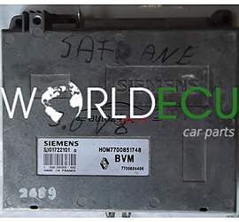 ECU CENTRALITA DE MOTOR RENAULT SAFRANE 3.0 SIEMENS S101722101G, S101722101 G, 101722101, HOM7700851748 BVM 7700851748 7700864496