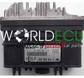CENTRALINA MOTORE VW VOLKSWAGEN GOLF 1.6 BOSCH 0 261 203 304/305, 0261203304, 0261203305, 032 906 026 E, 032906026E