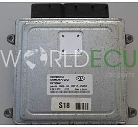 Engine control unit - ECU controllers KIA CARENS 2.0 SIEMENS VDO 5WY5266C, 39112-25050, 3911225050, SIM2K-140