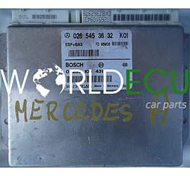 CENTRALINA ABS  ESP+BAS MERCEDES W168 A-KLASS 0265453632, 026 545 36 32 BOSCH 0265109431, 0 265 109 431