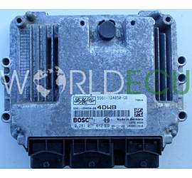 Centralina motore FORD FIESTA 1.6 TDCI BOSCH 0 281 011 612, 0281011612, FoMoCo 5S61-12A650-GB, 5S6112A650GB, 4DWB