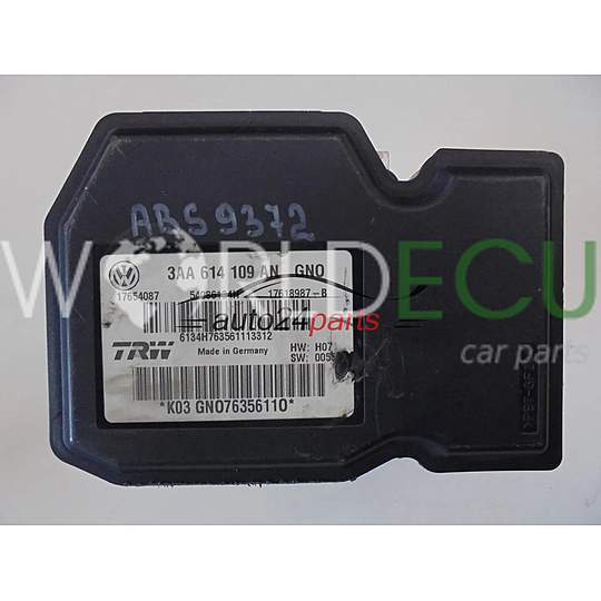 Abs Pump Module VOLKSWAGEN 3AA614109AN 17654087
