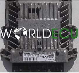MOTORSTEUERGERÄT ECU STEUERGERÄT FORD FOCUS KUGA 2.0 TDCI SIEMENS 5WS40166K-T, 5WS40166KT, FoMoCo 6M51-12A650-UC, 6M5112A650UC, 3DGC, SID803