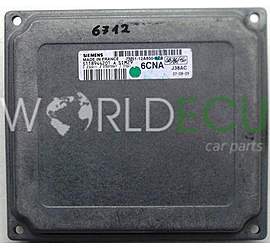 Engine control unit - ECU controllers FORD FOCUS 1.6 SIEMENS S118944201 A, S118944201A, FoMoCo 7M51-12A650-AZA, 7M5112A650AZA, 6CNA, SIM29