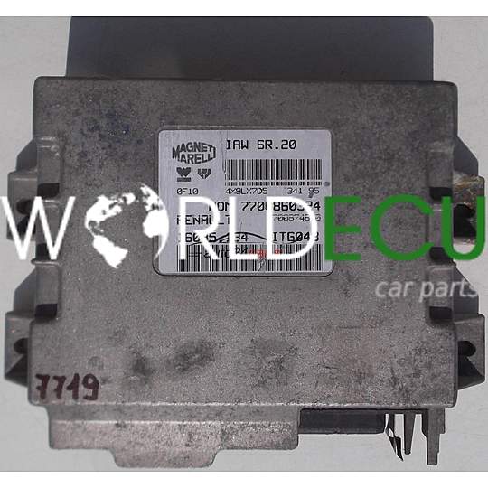 CALCULATEUR MOTEUR RENAULT TWINGO 1.2, MAGNETI MARELLI IAW 6R.20, IAW6R20, 7700860324, 7700874630, 16085.134, 16085134