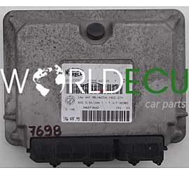 ECU ENGINE CONTROLLER FIAT SEICENTO 1.1, 55187372, 61600.627.05, 6160062705, IAW 4AF.M9/HW204/1902-27H, IAW4AFM9HW204190227H, IAW 4AF.M9, IAW4AFM9