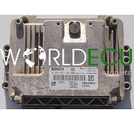 CENTRALINA MOTORE OPEL ASTRA H 1.7 CDTI BOSCH 0 281 011 381, 0281011381, GM 12992629 SE, ISUZU 8973698461