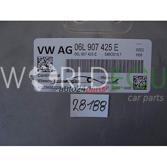 Motorsteuergerät ECU Steuergerät AUDI 06L907425E A3C0868850000 SIMOS19.7