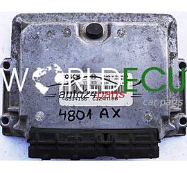ECU ENGINE CONTROLLER FIAT PUNTO 1.9 JTD BOSCH 0281001955, 0 281 001 955, 46534156, C324M188
