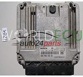 Engine control unit - ECU controllers PORSCHE CAYENNE 957 3.6 03H906032DK, 03H 906 032 DK, BOSCH 0261S02365, 0 261 S02 365