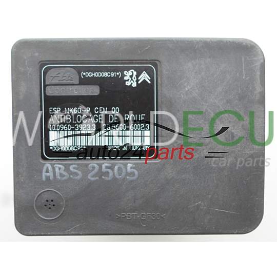 ABS POMPA CENTRALINA CITROEN PEUGEOT 9665898980, 10.0206-0412.4, 10020604124, 10.0960-3923.3, 10096039233