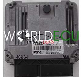 ECU ENGINE CONTROLLER AUDI 1.6 FSI BOSCH 0 261 S02 021, 0261S02021, 03C 906 056 AE, 03C906056AE