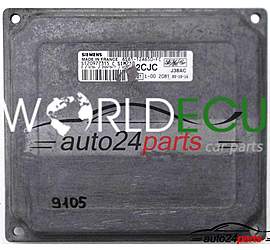 ECU ENGINE CONTROLLER FORD FIESTA SIEMENS S120977315 C, S120977315C, FoMoCo 6S61-12A650-FC, 6S6112A650FC, 2CJC