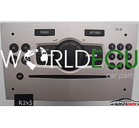 RADIO CD OPEL CORSA ZAFIRA ASTRA 497 316 088 / 497316088 / 13 262 382 CA / 13262382CA / CD30