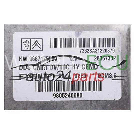Centralita de motor UCE CITROEN PEUGEOT 2.0 HDI 28367332 9667175380 DCM3.5