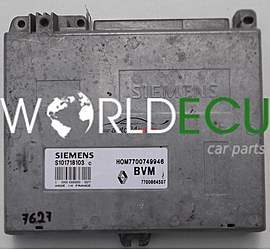 CALCULATEUR MOTEUR RENAULT CLIO 1.4, S101718103, HOM7700749946, BVM