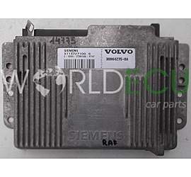 CALCULATEUR MOTEUR VOLVO S40 V40 SIEMENS S113727100 G, S113727100G, 30864275-0A, 308642750A