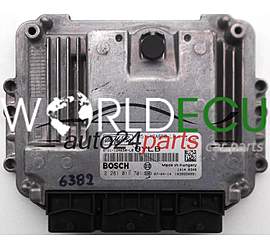 ECU ENGINE CONTROLLER FORD FOCUS 1.6 TDCI BOSCH 0 281 011 701, 0281011701, 8M51-12A650-LB, 8M5112A650LB, 12A650LB, 1039S20991, 8YLB