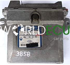 ECU CENTRALITA DE MOTOR RENAULT KANGO 1.9 DIESEL DCN R04080012H 80759K 7700111206 HOM7700104956, HOM 7 700 104 956