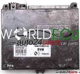 CALCULATEUR MOTEUR RENAULT, SIEMENS S101715102 P, S101715102P, HOM7700851742, 7700851742