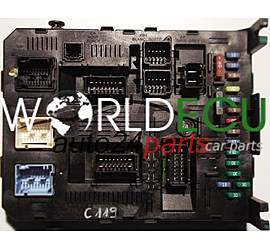 CENTRALINA DE COMANDO DO SISTEMA CONFORT BSI CITROEN C4 C5 C6 PEUGEOT 307 407 607 9661940180, 96 619 401 80, BSI 2004 H02-01 280806, BOOT 21676031-5B, HARD 28117431-0A