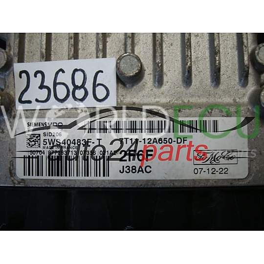 ECU Engine control unit FORD 1.8 TDCI 7T11-12A650-DF, 7T1112A650DF, 5WS40483F-T, 5WS40483FT, SID206