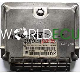 CENTRALINA MOTORE  2.0 DTL DTH X20DTL X20DTH OPEL CHEVROLET HOLDEN VAUXHALL ASTRA VECTRA ZAFIRA 09180353 DX, 09 180 353 DX, BOSCH 0281001971, 0 281 001 971, 90543923, 90 543 923, 6237696, 62 37 696