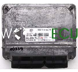 CENTRALINA DO MOTORE AUDI, SEAT, SKODA, VW, SIMENS 5WP40048 06, 5WP4004806, 036 906 033 A, 036906033A