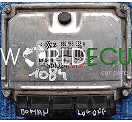 ECU ENGINE CONTROLLER VW VOLKSWAGEN GOLF BORA 2.3 066906032A BOSCH 0261206799, BENZIN ME7.1 0009 26SA7263