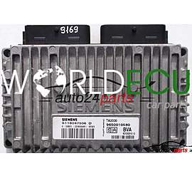 CENTRALINA MOTORE PEUGEOT 807 CITROEN C8, SIEMENS S118047506 D, S118047506D, 9650010580 BVA, 9650010580BVA
