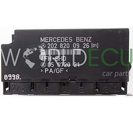 CENTRALINA MODULO COMFORT MERCEDES C280 W202, 202 820 09 26, 2028200926[01], 05 0720 21, 05072021