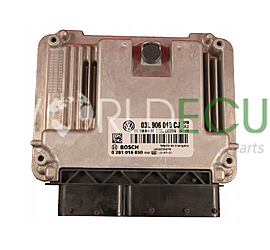 CENTRALINA DO MOTORE SKODA SUPERB 2.0 TDI 03L906018CJ, 03L 906 018 CJ, 03L906018BR, 03L 906 018 BR, BOSCH 0281016850, 0 281 016 850, DIESEL EDC17C46 CFGB 7828, 1039S44225