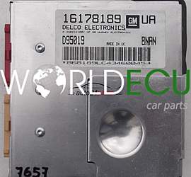 CENTRALINA MOTORE OPEL TIGRA 1.4, 16178189 UA, 16178189UA, D95019, BNAN