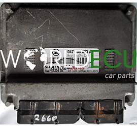 CENTRALINA DO MOTORE  SKODA FABIA 1.4 MPI AME 047 906 033 A, 047906033A, SIEMENS 5WP43309 06, BENZIN SIMOS 3PA SJ43