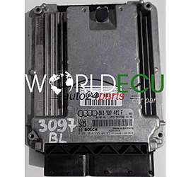 ECU ENGINE CONTROLLER AUDI A4 3.0 TDI BOSCH 0 281 014 725, 0281014725, 8K0 907 401 F, 8K0907401F, 8K0 907 401, 8K0907401, EDC17CP04