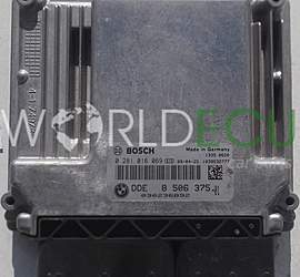 CENTRALINA MOTORE BMW SERII 1 E87 118 2.0 DIESEL BOSCH 0281016069, 0 281 016 069, DDE 8506375 -01, 8 506 375 -01, 1039S32777
