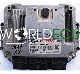 ECU ENGINE CONTROLLER FORD FOCUS 1.6 TDCI BOSCH 0 281 011 701, 0281011701, 6M5112A650NB, 6M51-12A650-NB 9BXB