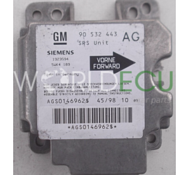 Centralina airbag OPEL CORSA B GM 90 532 443 AG, 90532443, 90532443AG, SIEMENS 5WK4189