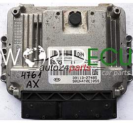 ECU ENGINE CONTROLLER KIA CARENS 2.0 CRDI BOSCH 0281013072, 0 281 013 072, 39116-27485 D04, 39113-27485, 3911627485, 3911327485, 90UN4T0EI05S